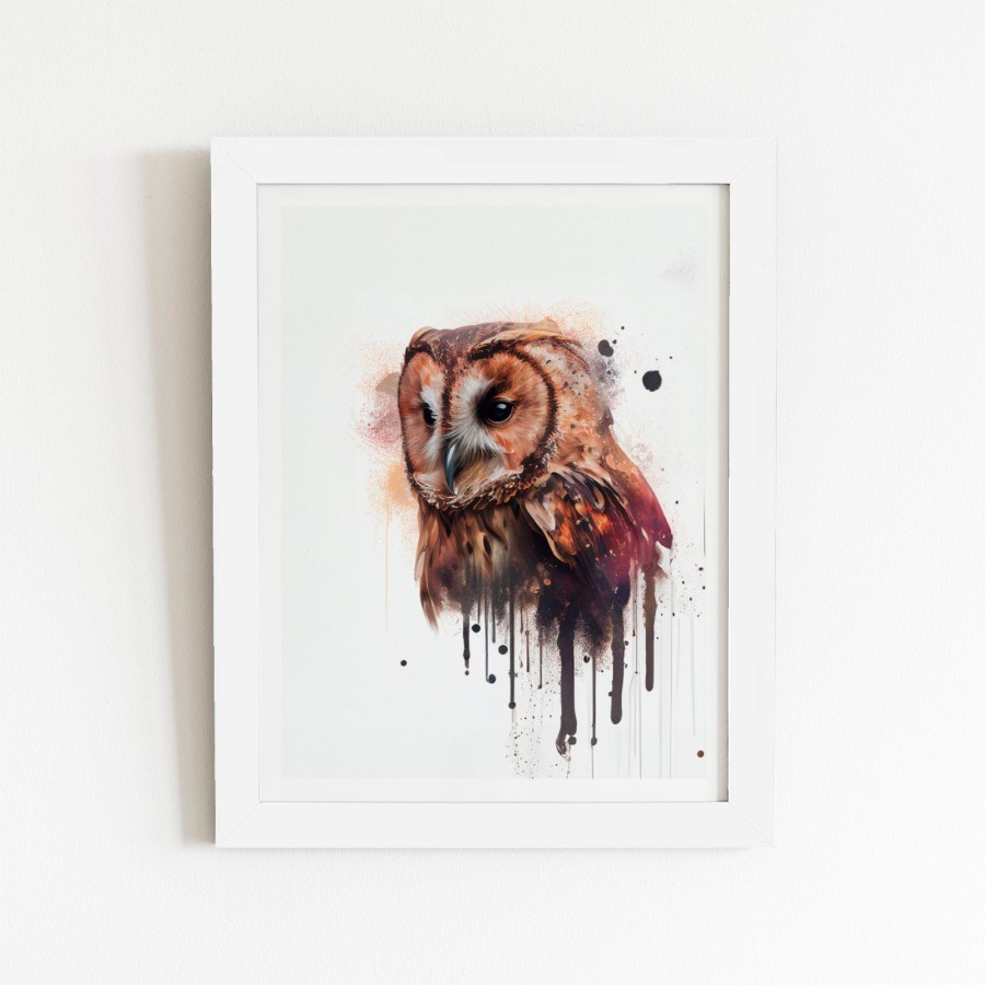 8" x 10" / White frame