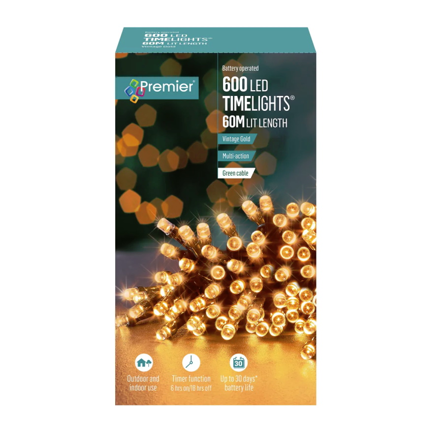 Click to view product details and reviews for Premier Decorations Battery Powered Indoor Outdoor 1000 Led Christmas Lights Gold.