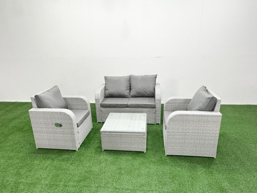 Click to view product details and reviews for Fimous Light Grey Pe Wicker Rattan Garden Furniture Set Sofa Set Reclining Adjustable Chair Square Coffee Table 4 Seater. Click to view product details and reviews for Fimous Light Grey Pe Wicker Rattan Garden Furniture Set Sofa Set Reclining Adjustable Chair Square Coffee Table 4 Seater.