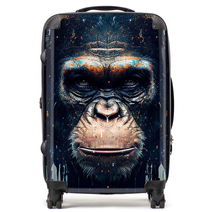 Click to view product details and reviews for Gorilla Face Splashart Suitcase Medium.