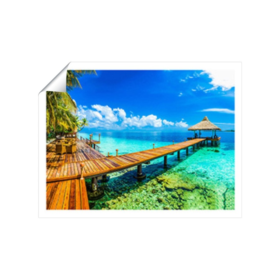 Click to view product details and reviews for Maldive Beach Resort Art Prints 8 X 10 No Frame.