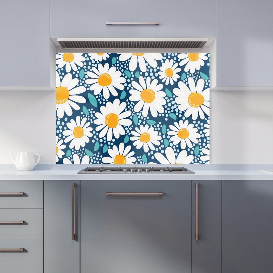 Click to view product details and reviews for Camomile Flowers Kitchen Splashback W595mm X H745mm.