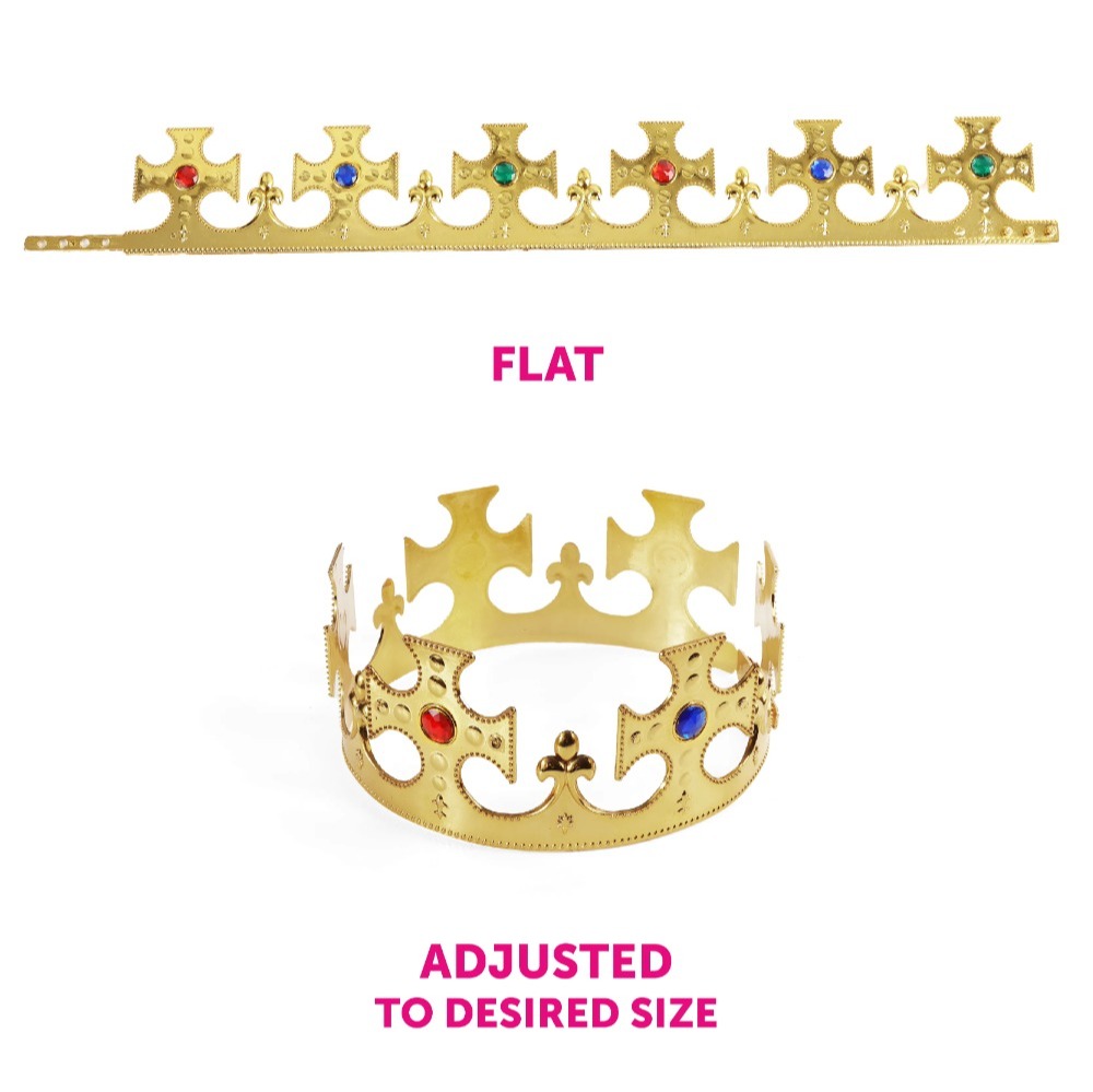 Adults British Princess & King Couples Costume | 6 Pcs