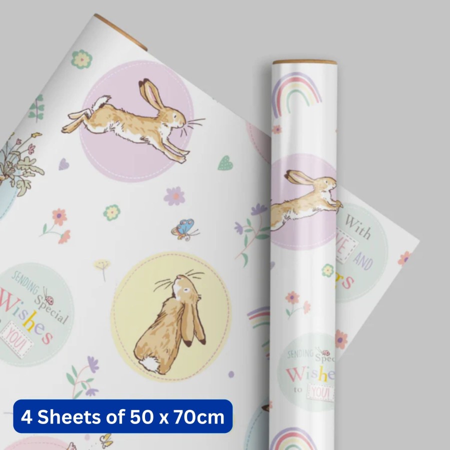 Guess How Much I Love You 4 Sheets & 4 Tags Gift Wrap Bundle