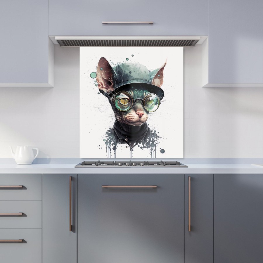 Click to view product details and reviews for Cornish Rex Cat Splashart Kitchen Splashback W700mm X H750mm.