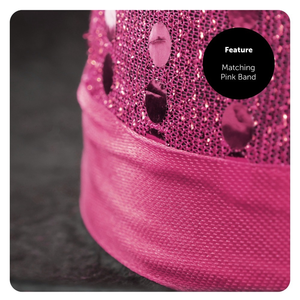 Childs Pink Sequin Top Hat