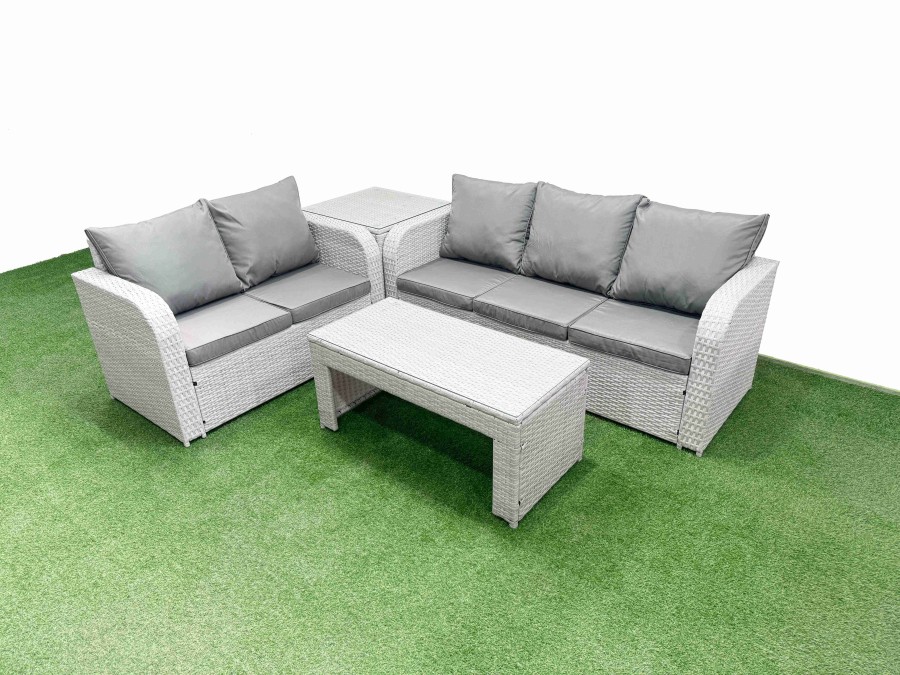 Click to view product details and reviews for Fimous 5 Seater Pe Rattan Wicker Garden Furniture Patio Conservatory Sofa Set With Oblong Coffee Table 3 Seater Sofa Love Sofa Side Table. Click to view product details and reviews for Fimous 5 Seater Pe Rattan Wicker Garden Furniture Patio Conservatory Sofa Set With Oblong Coffee Table 3 Seater Sofa Love Sofa Side Table.