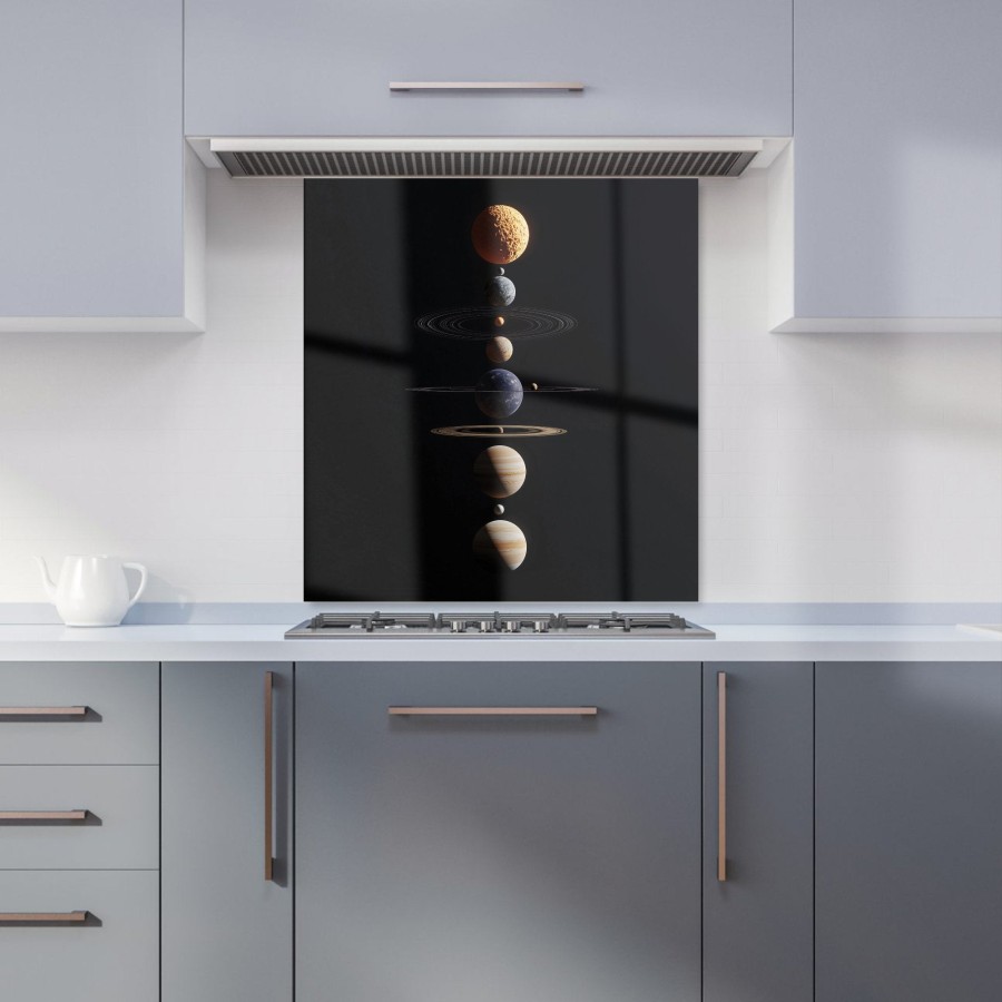 Click to view product details and reviews for Balanced Planets In Space Kitchen Splashback W700mm X H750mm.