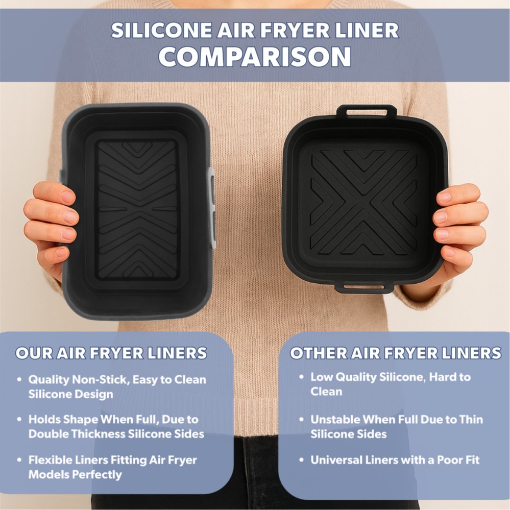 Tydi Silicone Air Fryer Liners – Pack of 2