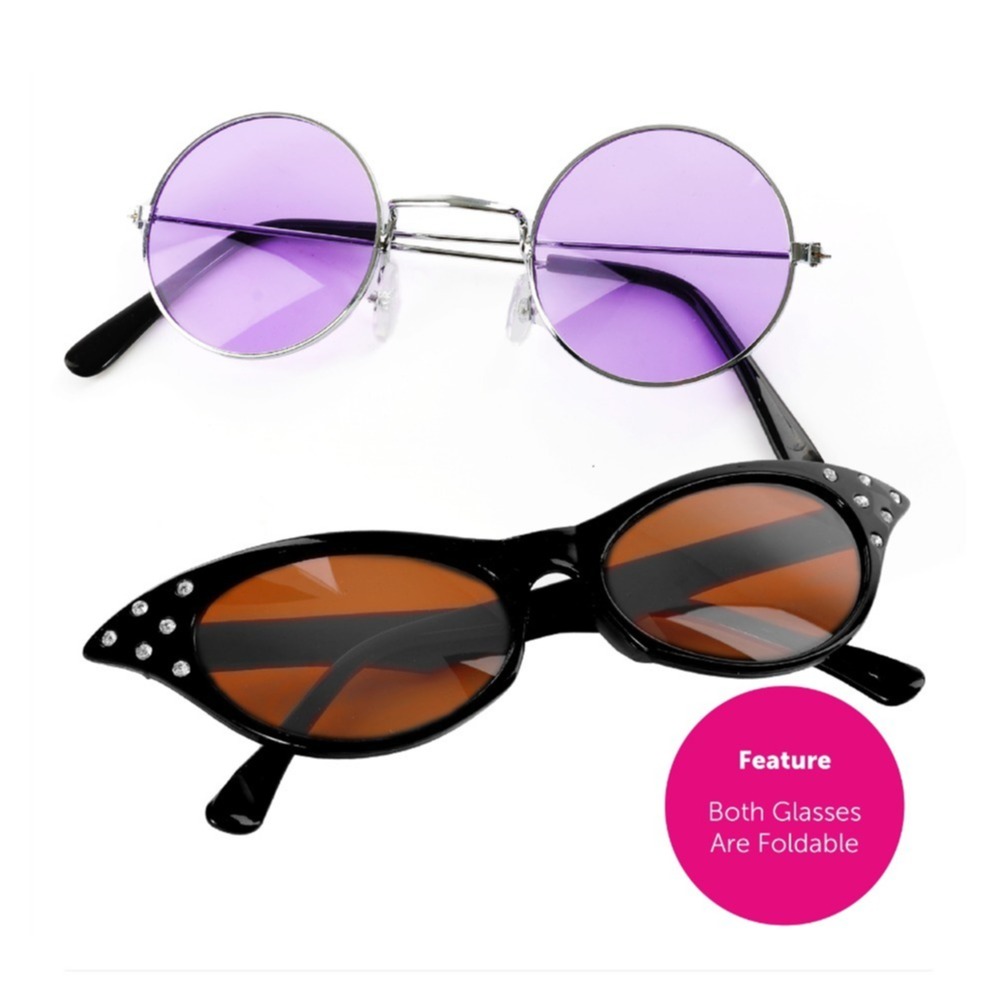 Osbourne Couple Costume Set | 9 Pcs