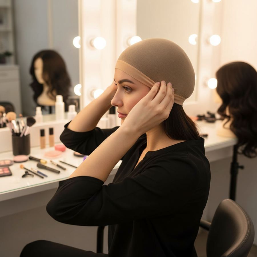 Click to view product details and reviews for Dream Skin Tone Stretchy Wig Caps 2 Pack.