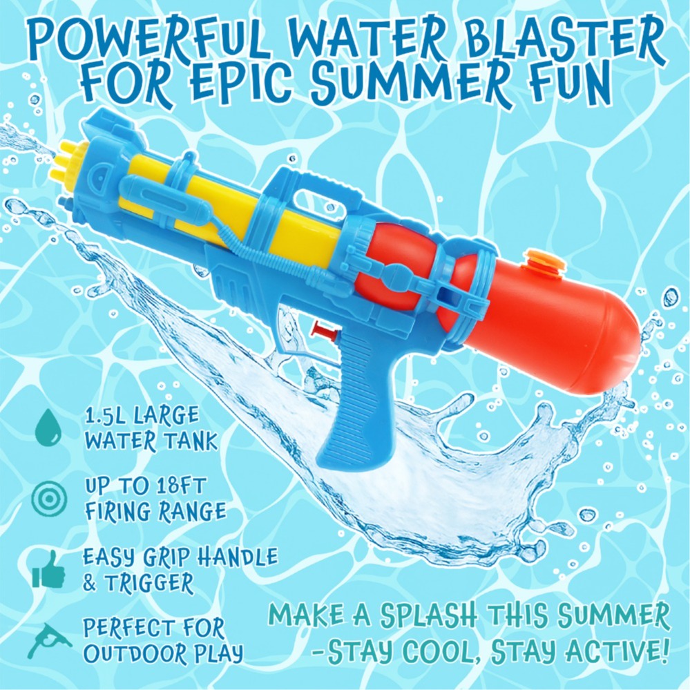 Large Water Gun Summer Pistol 55X23CM/21X9"