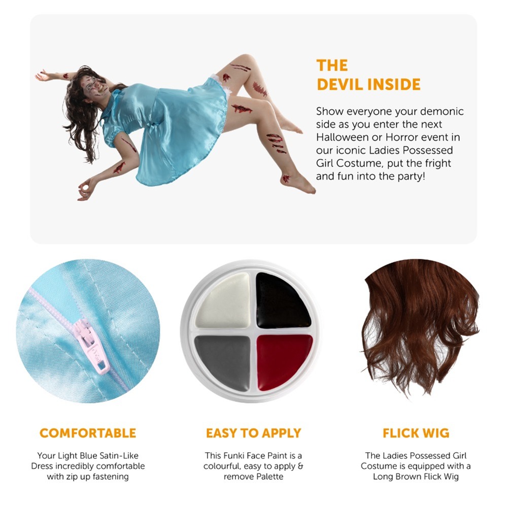 Ladies Possessed Girl Costume