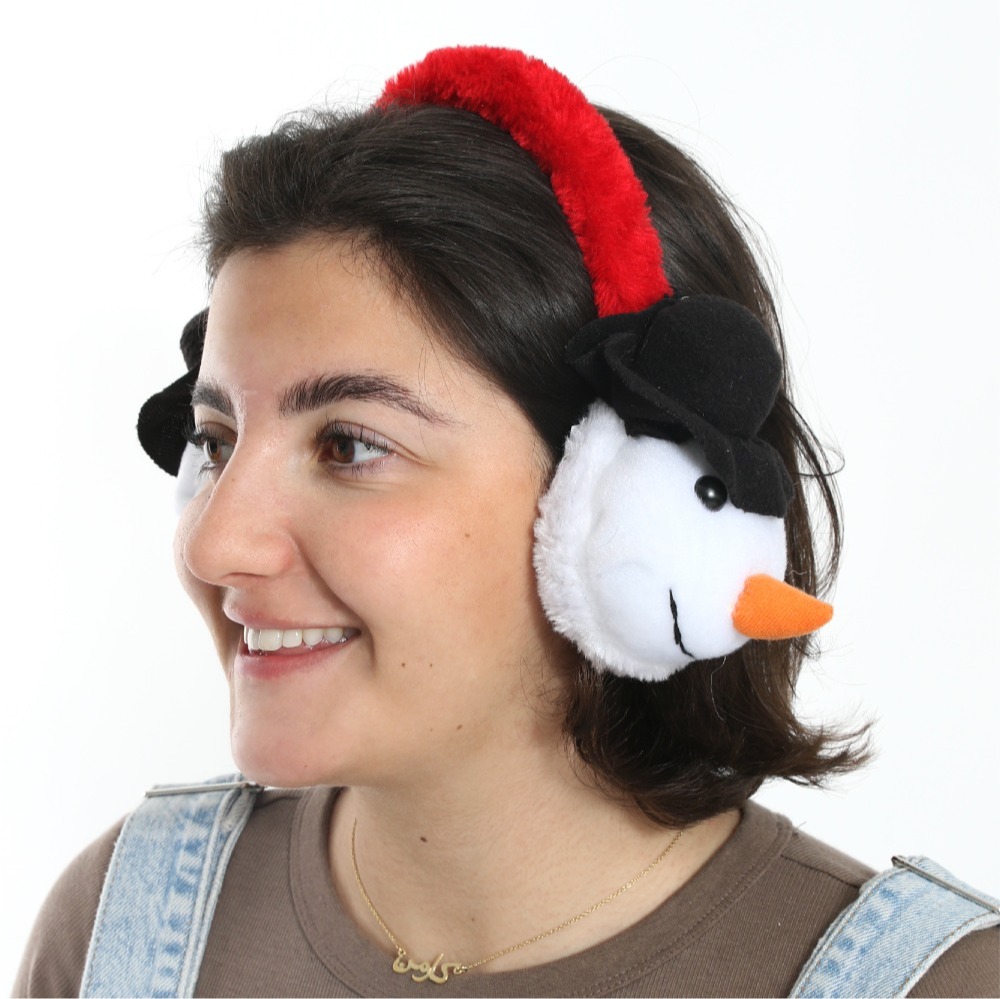 Plush Snowman Earmuffs