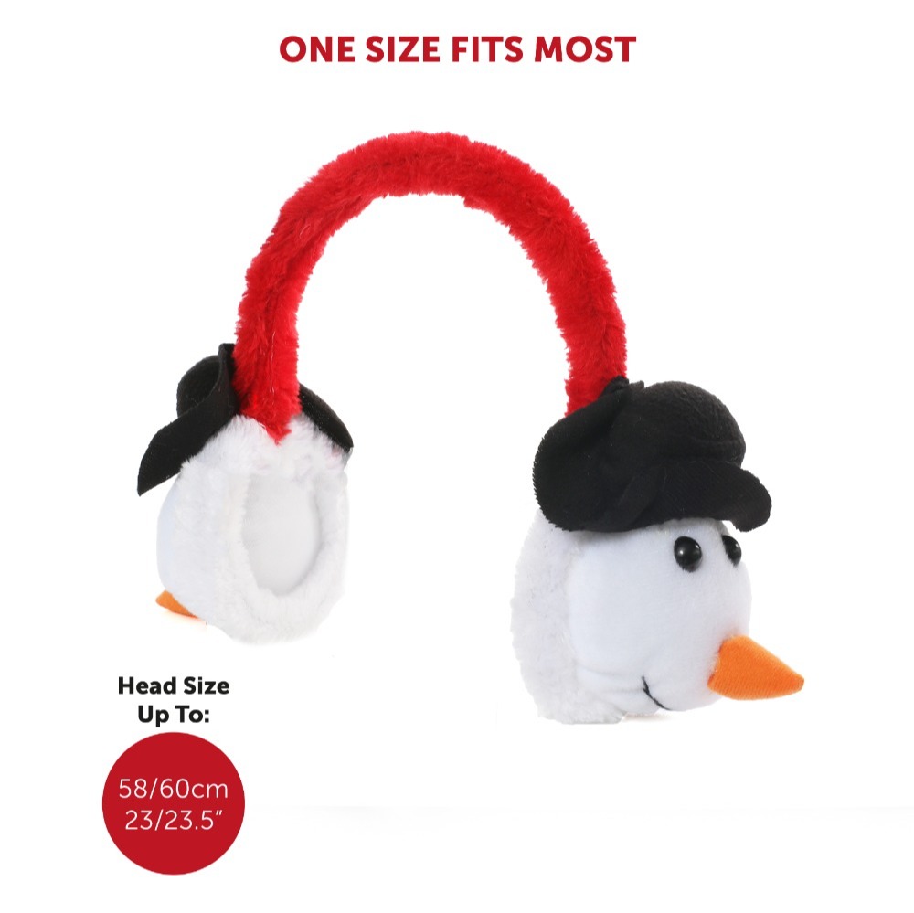 Plush Snowman Earmuffs