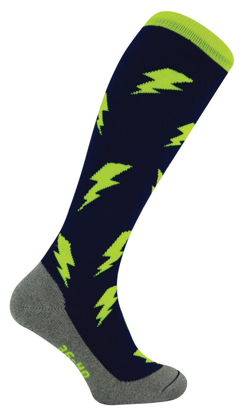 Click to view product details and reviews for Hockey Socks With Colourful Cool Funny Funky Designs Hingly Mens Ladies Kids Ideal Long Under Socks Lightning Bolts 7 11.