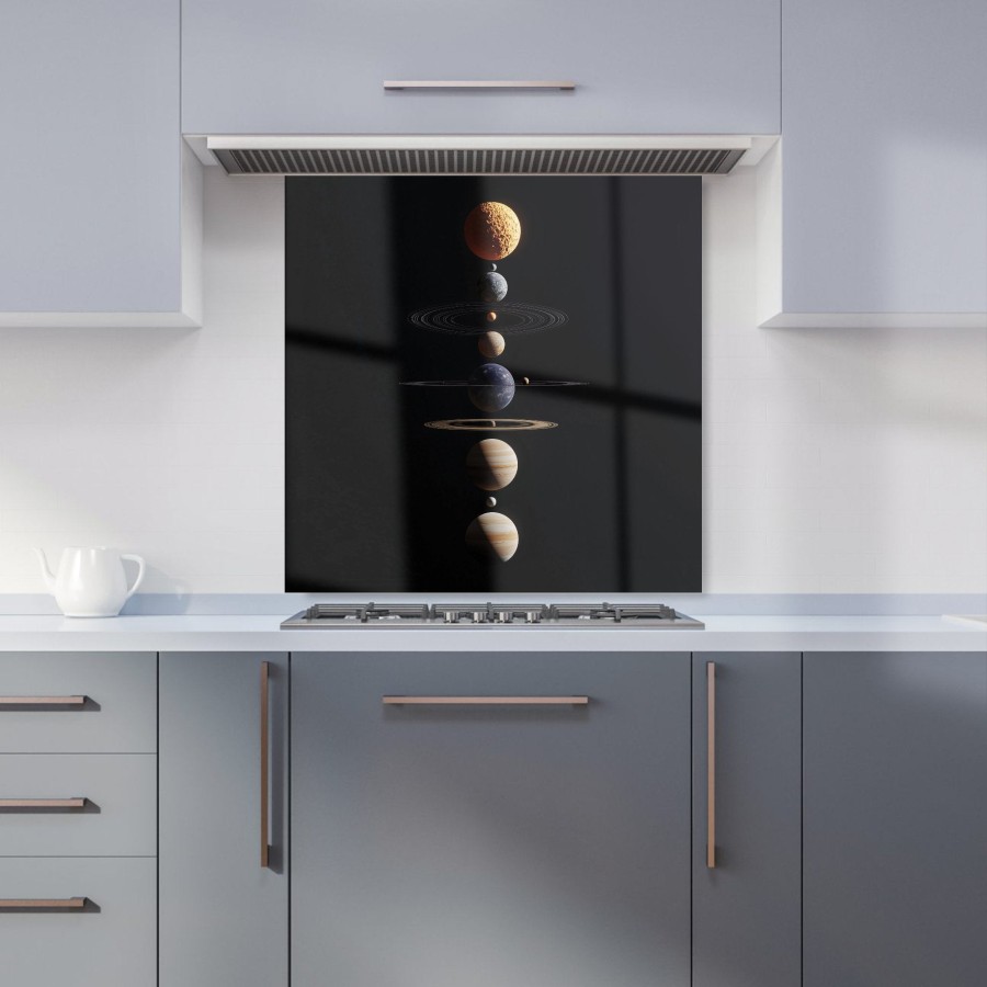Click to view product details and reviews for Balanced Planets In Space Kitchen Splashback W600mm X H600mm.