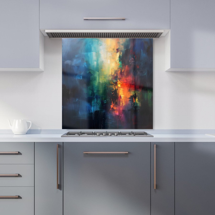 Click to view product details and reviews for Colourful Chaos Urban Dreamscape Kitchen Splashback W600mm X H600mm.