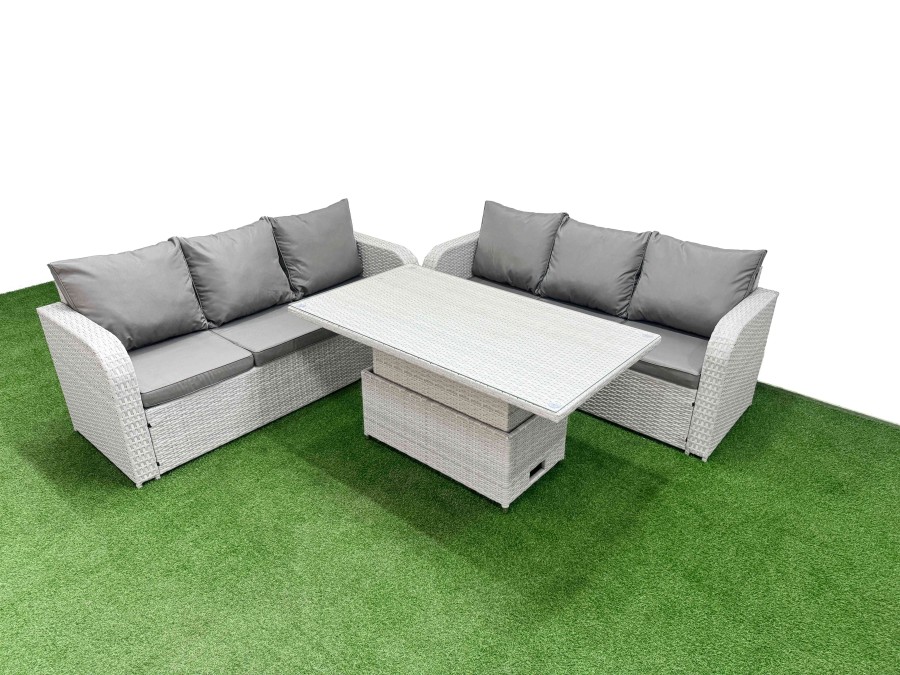 Click to view product details and reviews for Fimous Outdoor Garden Furniture Sets 6 Seater Wicker Rattan Furniture Sofa Sets With Adjustable Lifting Dining Or Coffee Table High Back Lounge Sofa L. Click to view product details and reviews for Fimous Outdoor Garden Furniture Sets 6 Seater Wicker Rattan Furniture Sofa Sets With Adjustable Lifting Dining Or Coffee Table High Back Lounge Sofa L.