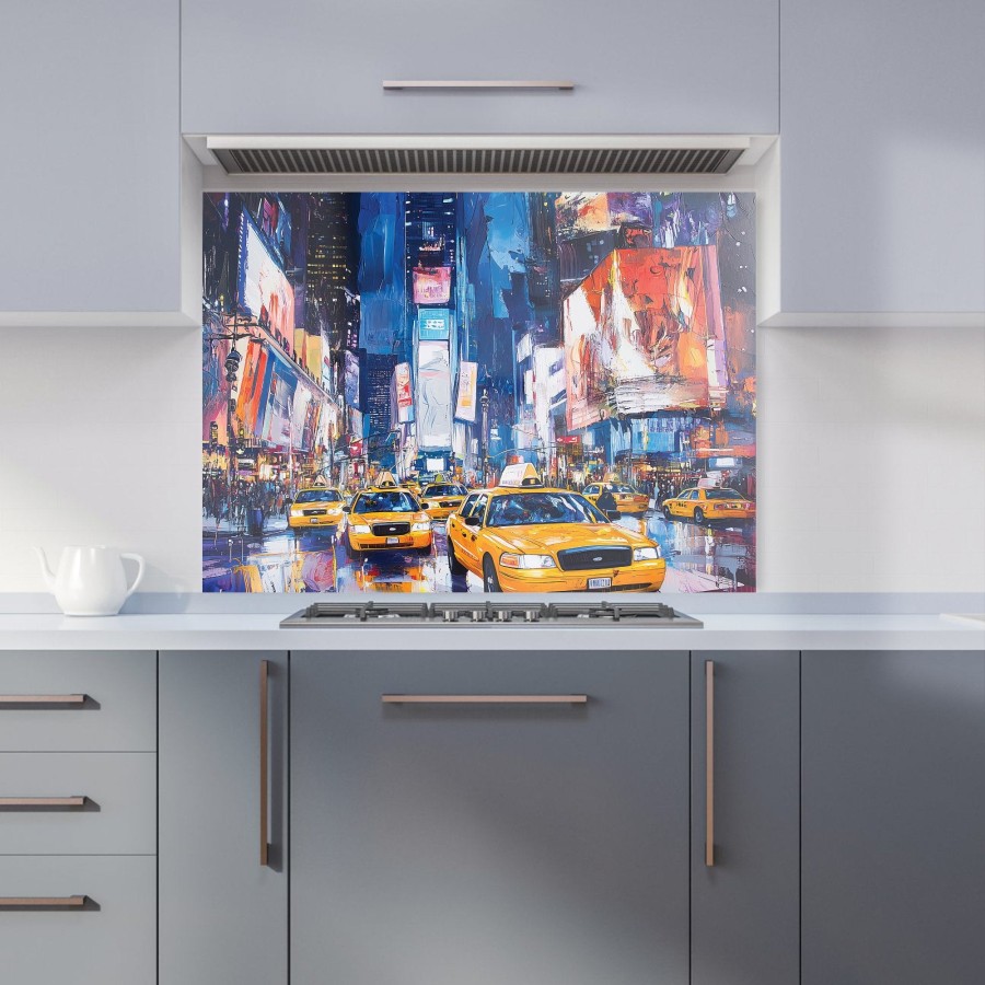Click to view product details and reviews for Neon Nights Times Square Buzz Kitchen Splashback W595mm X H745mm.