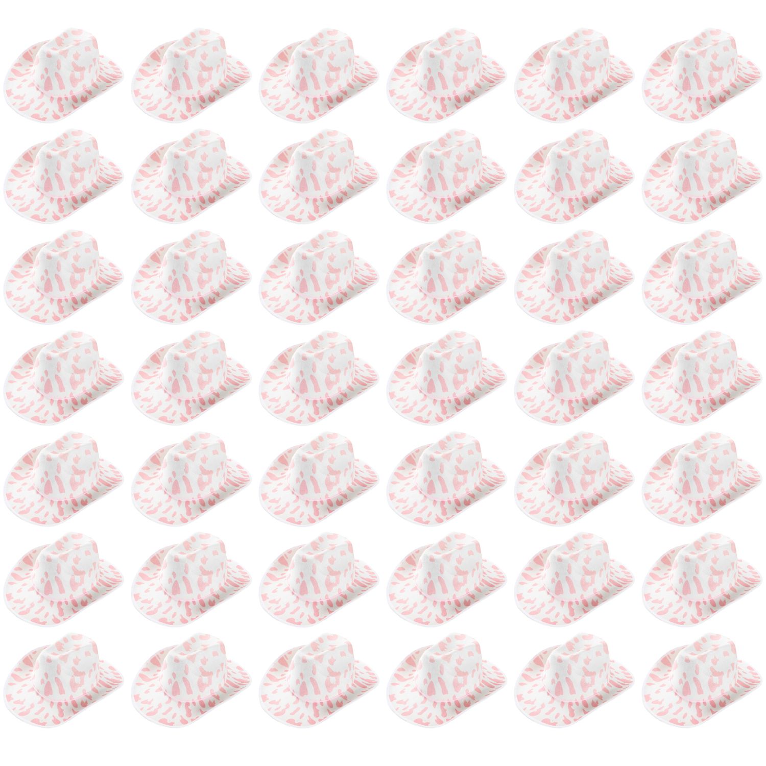 Click to view product details and reviews for Pink Cowprint Cowboy Hat Pack Of 48.