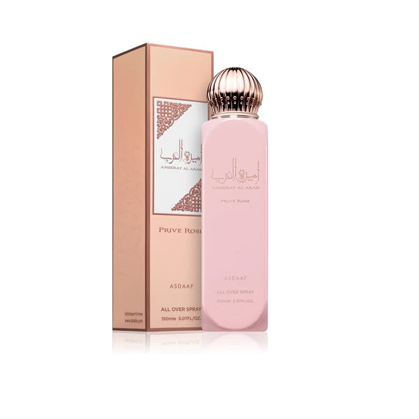 Click to view product details and reviews for Asdaaf Ameerat Al Arab Prive Rose 150ml All Over Spray.