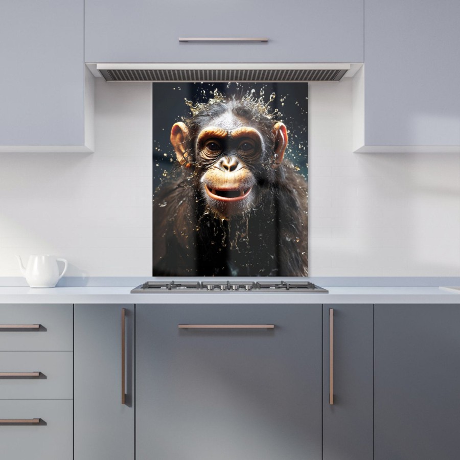 Click to view product details and reviews for Realistic Monkey Face Splashart Kitchen Splashback W600mm X H750mm.
