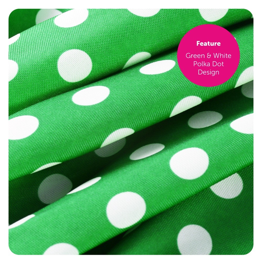 Ladies 1950's Green Polka Dot Skirt