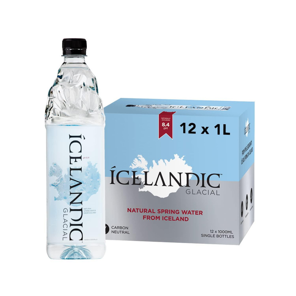 Icelandic Water  Natural Mineral Water - 1Ltr x 12 - 42230