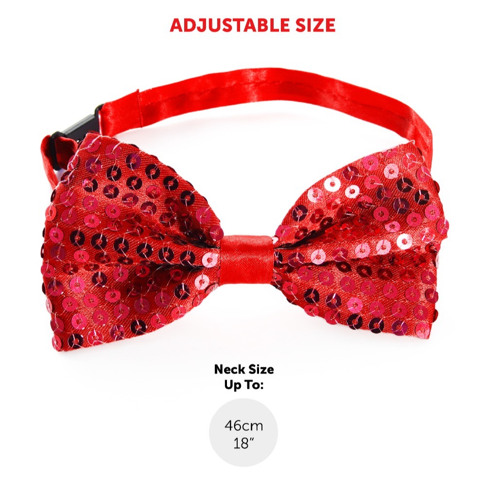 Red Accessory Set - Sequin Trilby & Bow Tie