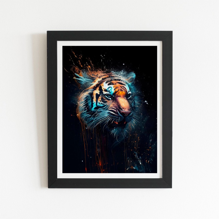 Click to view product details and reviews for Tiger Face Splashart Dark Background Art Prints 8 X 10 Black Frame. Click to view product details and reviews for Tiger Face Splashart Dark Background Art Prints 8 X 10 Black Frame.