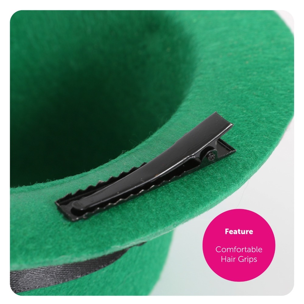 Ladies Irish Shamrock Dress & Mini Hat Fascinator