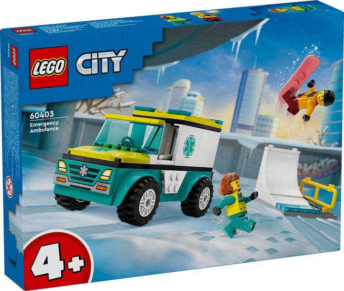 Click to view product details and reviews for Lego City Emergency Ambulance And Snowboarder 60403.