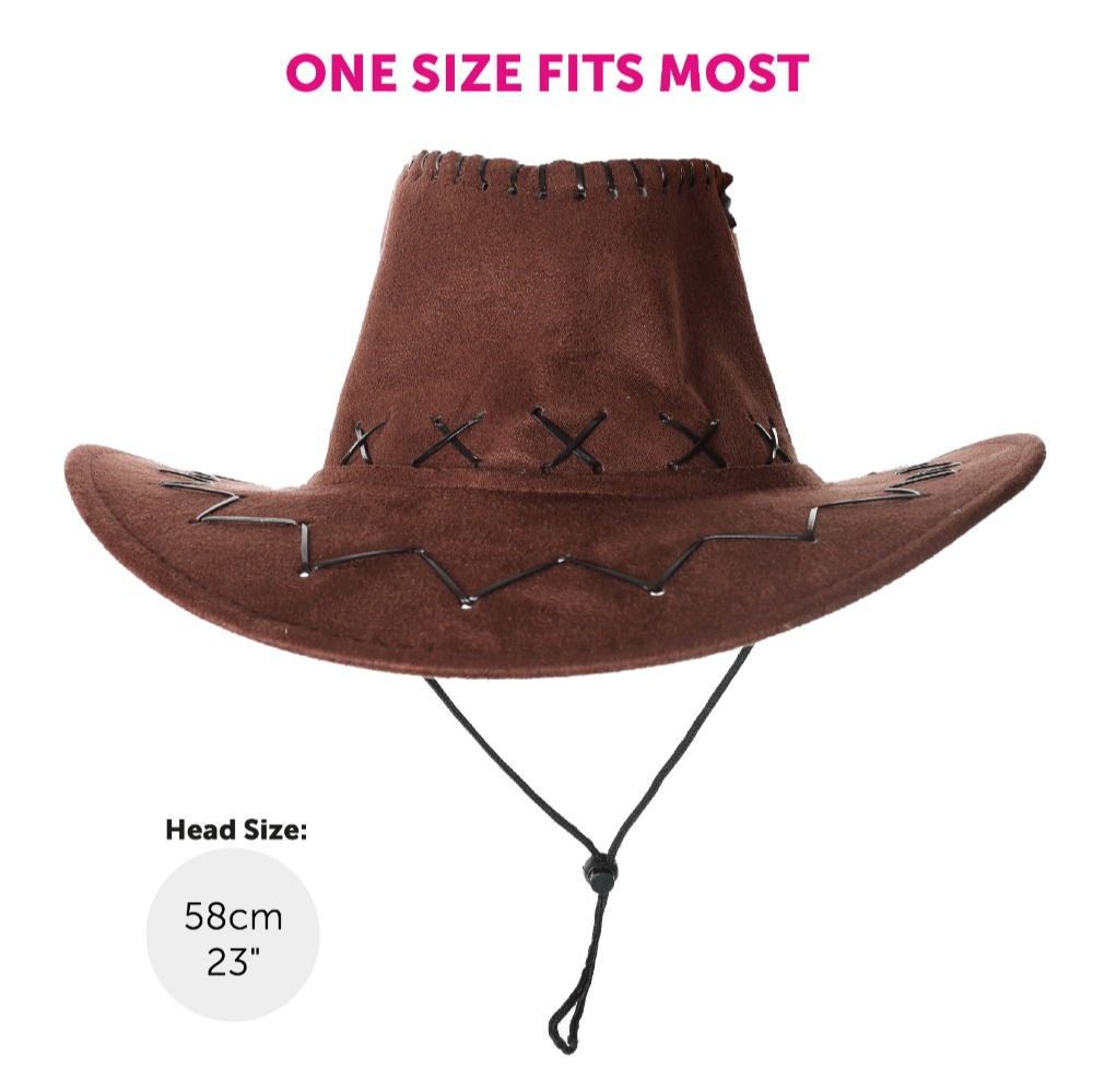 Adults Rizz Robot Accessory Set | 2 Pcs | Cowboy Hat & Chain