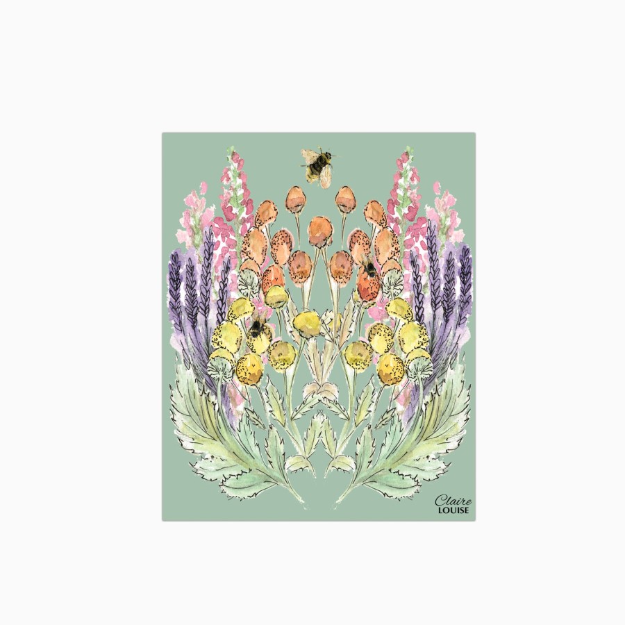 Click to view product details and reviews for Sage Bloom Glass Kitchen Splashback W600mm X H750mm.