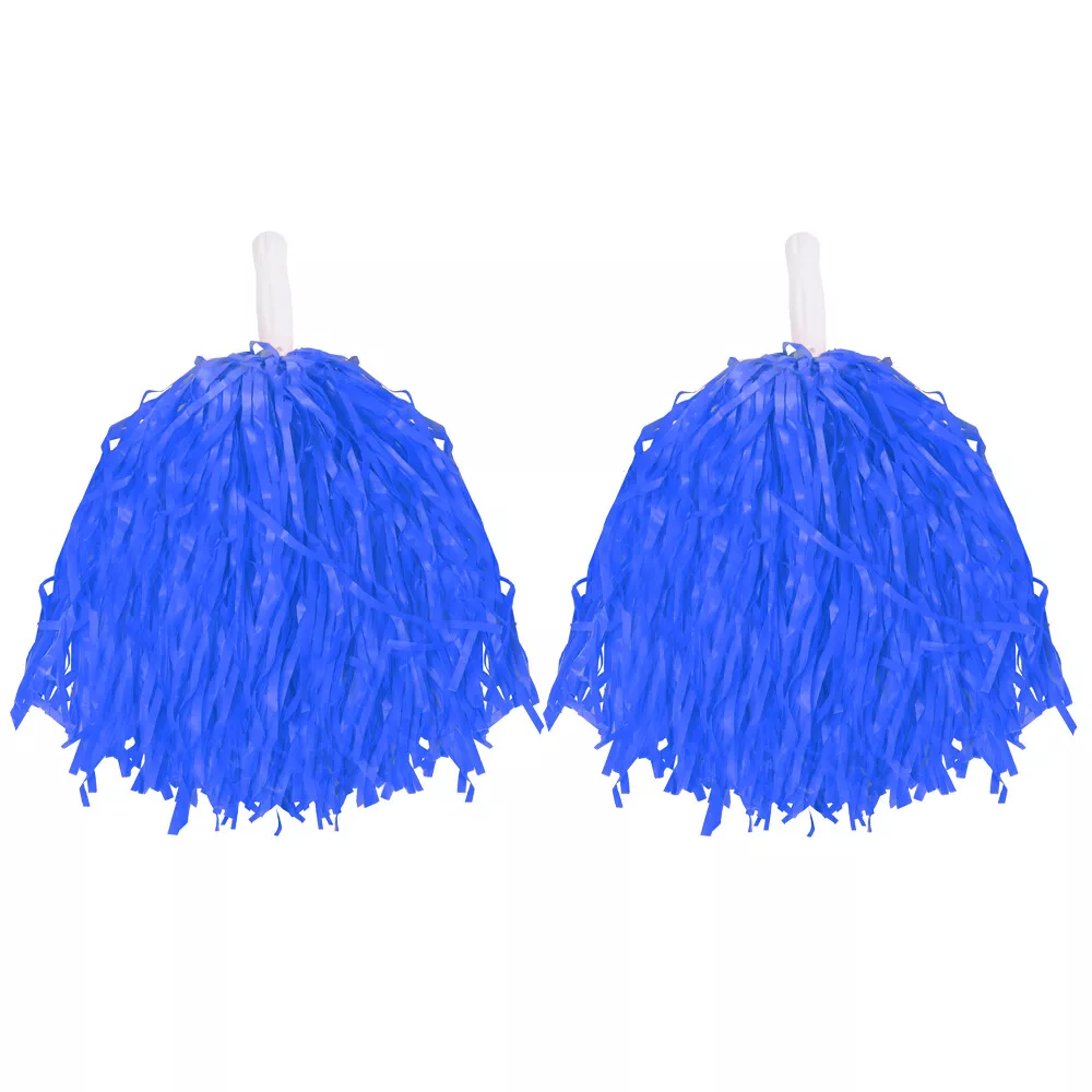 Pair Of Lightweight Pom Poms Blue