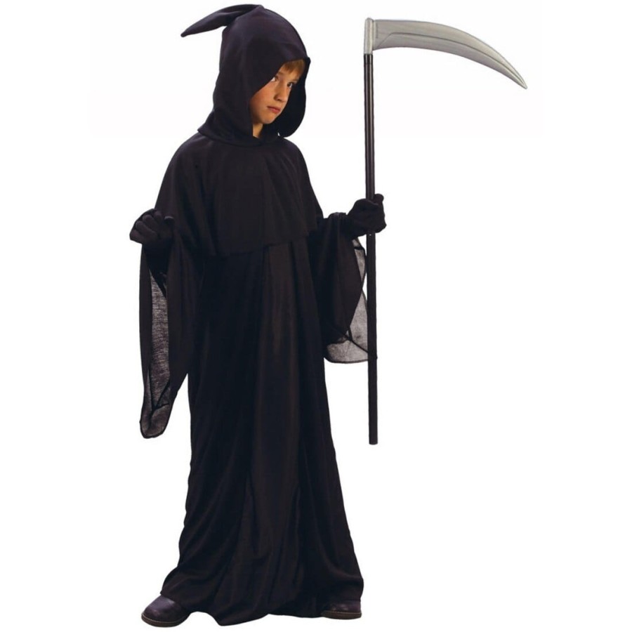 Kids The Grim Reaper Fancy Dress Spooky Halloween Costume S 3 4 Years