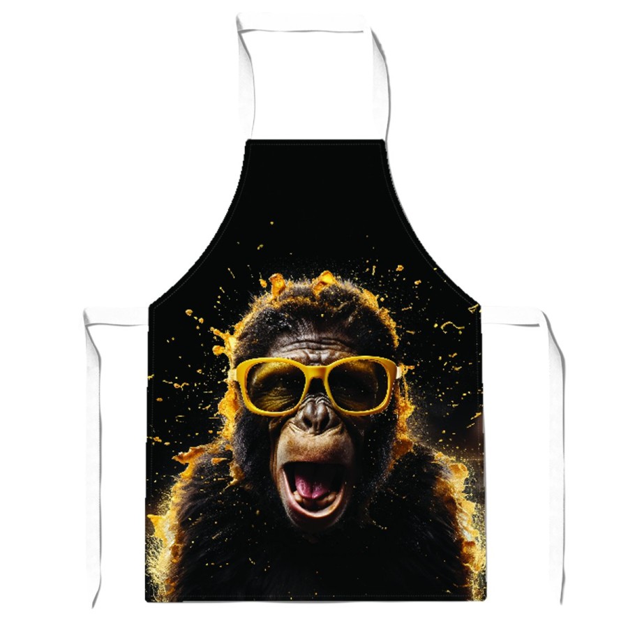 Click to view product details and reviews for Splashart Monkey Face With Yellow Glasses Apron Adult. Click to view product details and reviews for Splashart Monkey Face With Yellow Glasses Apron Adult.