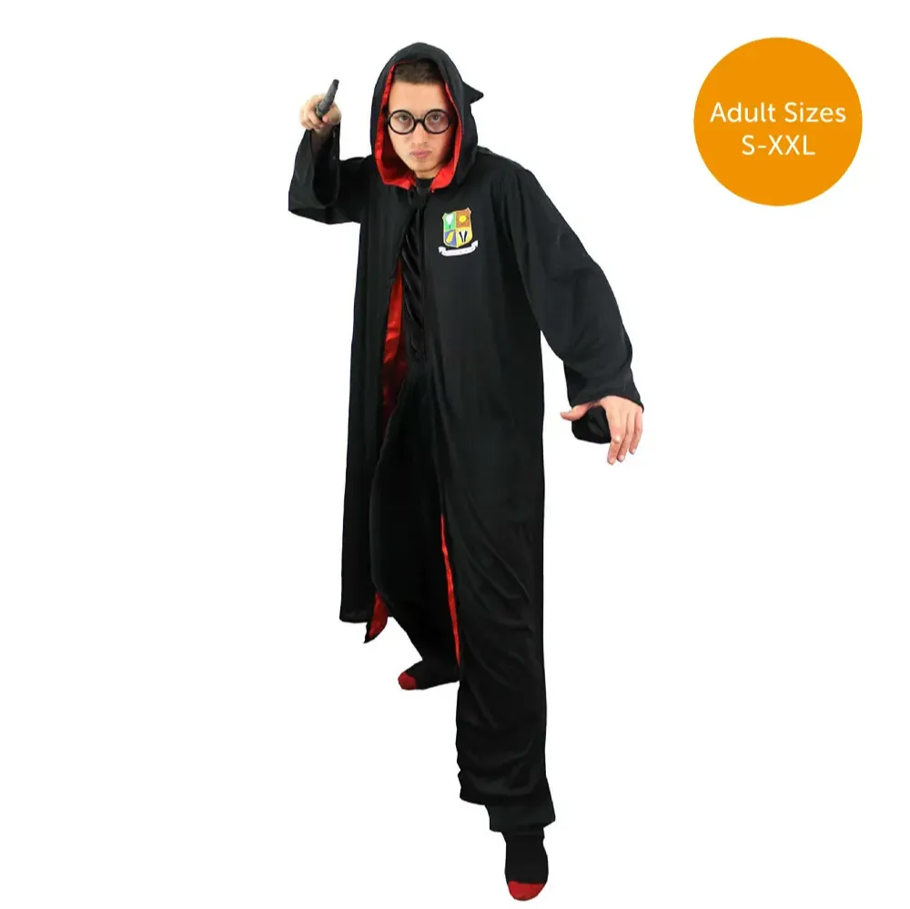 Adults Wizard Halloween Magic School Uniform Costume