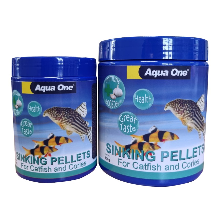 Aqua One Sinking Pellets with Garlic for Catfish & Cories 2 Sizes