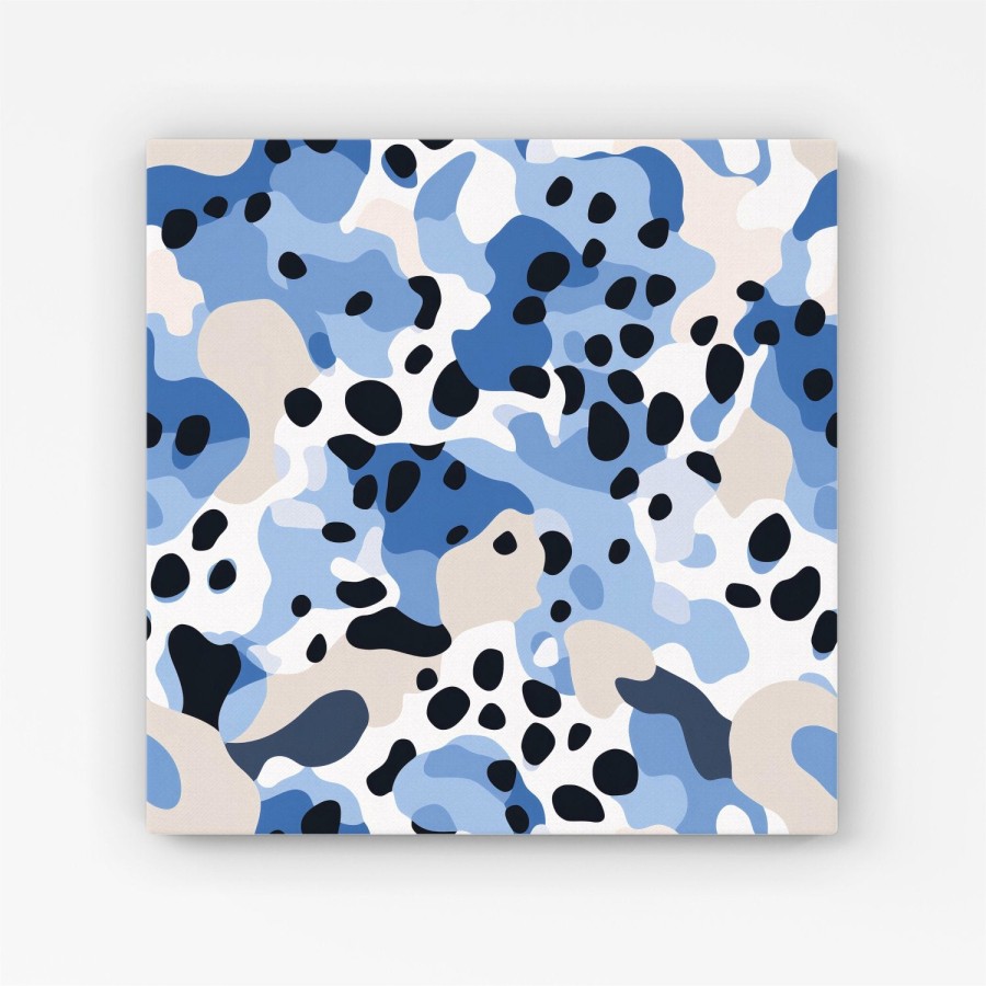 Click to view product details and reviews for Blue Camouflage Pattern Canvas Extra Large 40 X 40.
