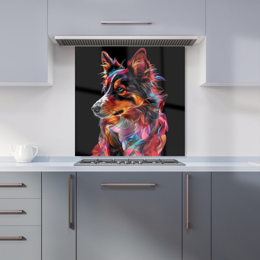 Click to view product details and reviews for Colorful Collie Dreams Kitchen Splashback W600mm X H600mm.