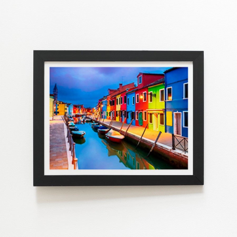 Click to view product details and reviews for Burano Island Evening Art Prints 8 X 10 Black Frame.
