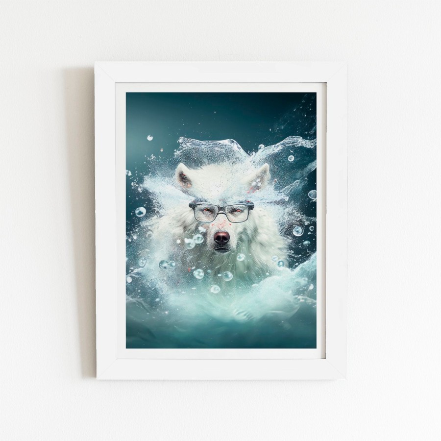 Click to view product details and reviews for White Wolf Splashart Art Prints 20 X 30 No Frame.
