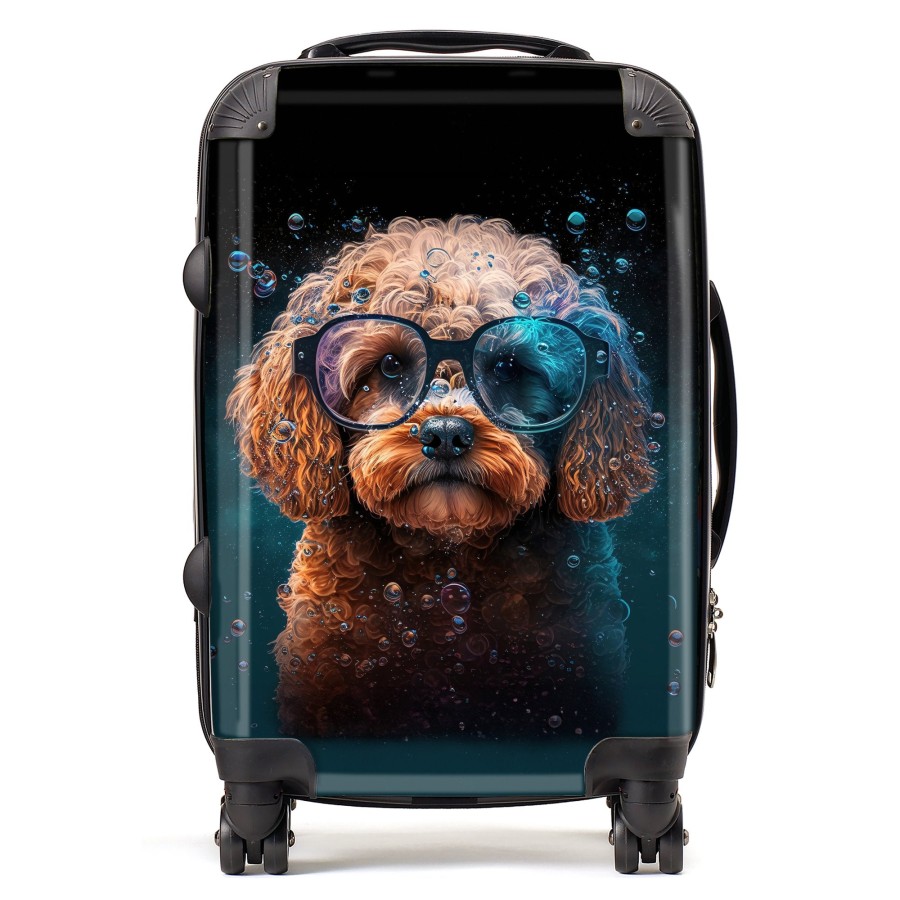Click to view product details and reviews for Cavapoo Dog Face Splashart Suitcase Cabin.