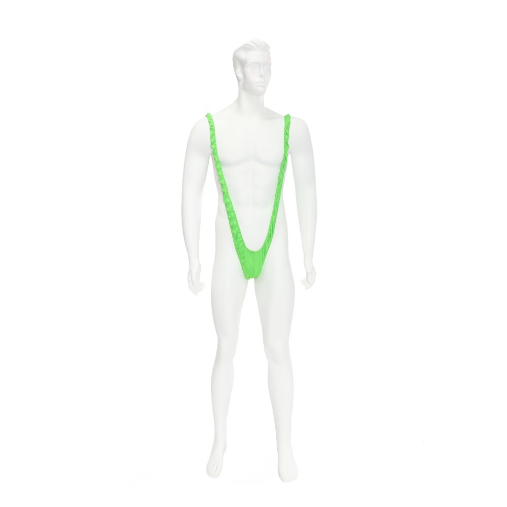 Borat Inspired Mankini Costume | 4 Pcs | Mankini, Wig, Glasses & Tash