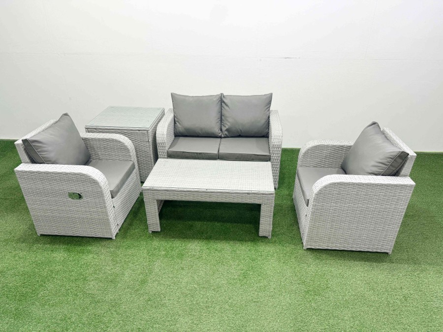 Click to view product details and reviews for Fimous Light Grey Pe Wicker Rattan Garden Furniture Set Sofa Set Reclining Adjustable Chair Oblong Coffee Table 4 Seater With Side Table. Click to view product details and reviews for Fimous Light Grey Pe Wicker Rattan Garden Furniture Set Sofa Set Reclining Adjustable Chair Oblong Coffee Table 4 Seater With Side Table.