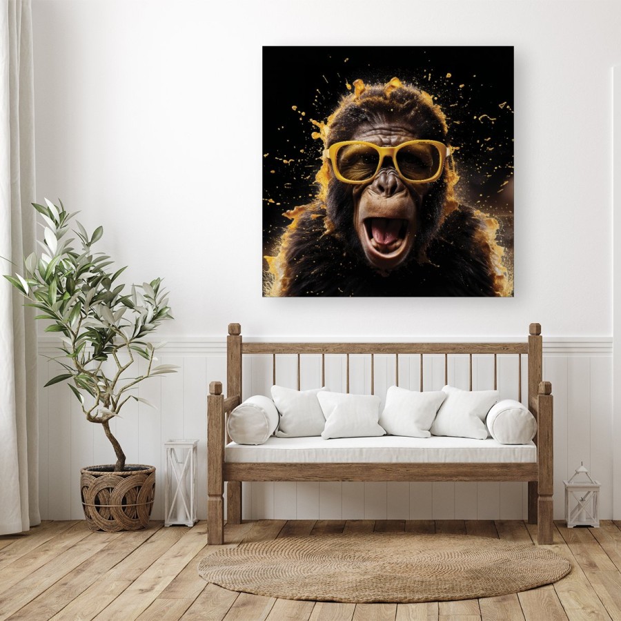 Click to view product details and reviews for Splashart Monkey Face With Yellow Glasses Canvas Medium 16 X 16. Click to view product details and reviews for Splashart Monkey Face With Yellow Glasses Canvas Medium 16 X 16.