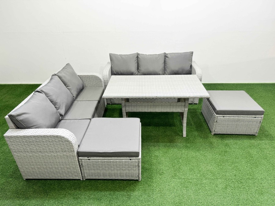 Click to view product details and reviews for Fimous Outdoor Garden Furniture Sets 8 Seater Wicker Rattan Furniture Sofa Sets With Rectangular Dining Table High Back Lounge Sofa 2 Big Footstool Li. Click to view product details and reviews for Fimous Outdoor Garden Furniture Sets 8 Seater Wicker Rattan Furniture Sofa Sets With Rectangular Dining Table High Back Lounge Sofa 2 Big Footstool Li.