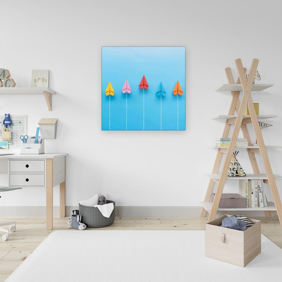 Click to view product details and reviews for Paper Aeroplanes Canvas Medium 16 X 16.